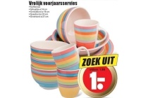 vrolijk voorjaarsservies