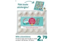 witte scharreleieren