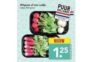 deen witpunt of mix radijs
