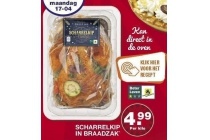 scharrelkip in braadzak