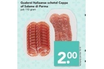 gualerzi italiaanse schotel coppa of salame di parma