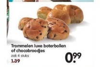 trommelen luxe boterbollen of chocobroodjes