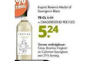 inspira reserva merlot of sauvignon blanc