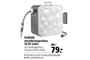 eurom wandslangenbox sl20 cube