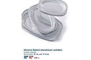 horeca select aluminium schalen