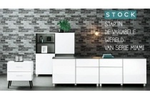 stock dressoir miami wit antracietgrijs