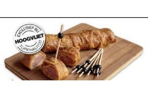 grillworst met kaas bladerdeeg