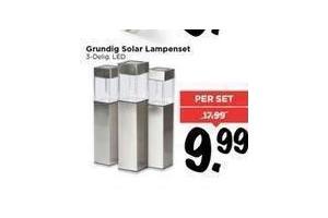 grundig solar lampenset