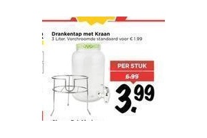 drankentap met kraan