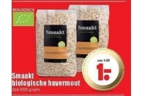 smaakt biologische havermout