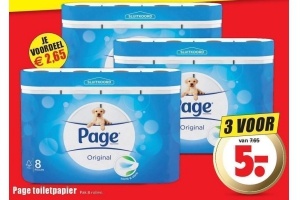 page toiletpapier