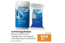 wetties verfrissingsdoekjes