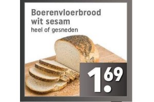 boerenvloerbrood wit sesam