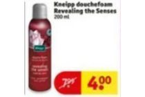 kneipp douchefoam revealing the senses