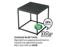 oldhuze bijzettafel