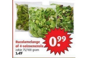 rucolamelange of 4 seizoenensla