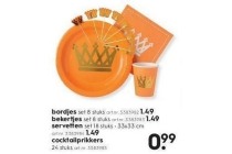 koningsdag servies