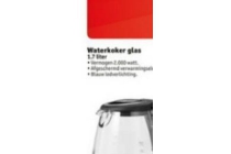 waterkoker glas 1 7 liter