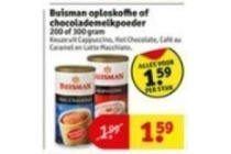 buisman oploskoffie of chocolademelkpoeder