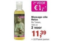 massage olie relaz