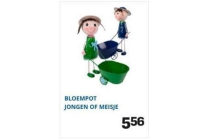 bloempot jongen of meisje