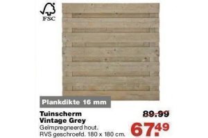 tuinscherm vintage grey