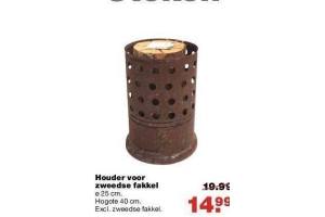 houder voor zweedse fakkel
