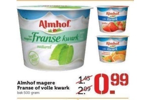 almhof magere franse of volle kwark