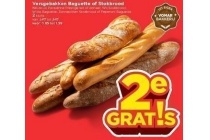 versgebakken baguette of stokbrood