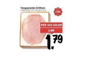 versgesneden grillham