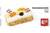 oranje slagroomschnitte