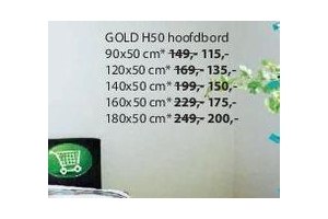 gold h50 hoofdbord