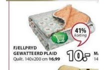 fjellpryd gewatteerd plaid