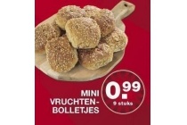 mini vruchtenbolletjes