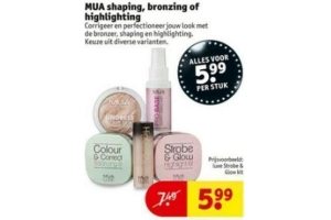 mua shaping bronzing of highlighting
