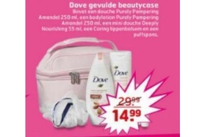 dove gevulde beautycase