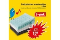 trekpleister washandjes