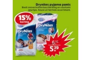 drynites pyjama pants