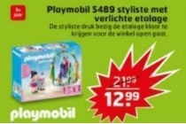 playmobil styliste met verlichte etalage