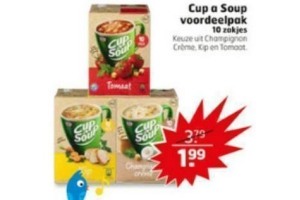 cup a soup voordeelpak nu 10 zakjes voor eur1 99