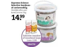 supreme science selective konijnen of caviavoeding