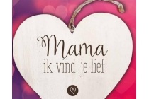 houten hart met naam