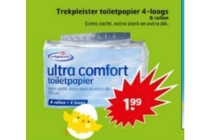 trekpleister toiletpapier 4 laags