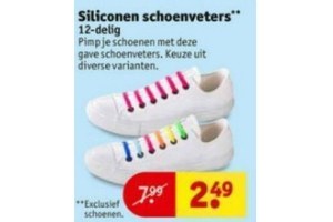 siliconen schoenveters