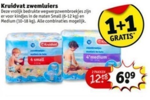 parachute B.C. Meting Kruidvat zwemluiers 1+1 gratis - Beste.nl