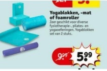 yogablokken mat of foamroller