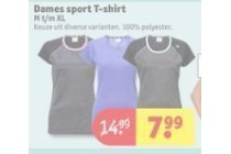 dames sport t shirt