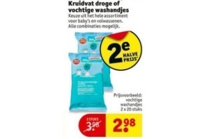 kruidvat droge of vochtige washandjes