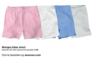 meisjes biker short