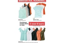 combineer al deze shirts en tops